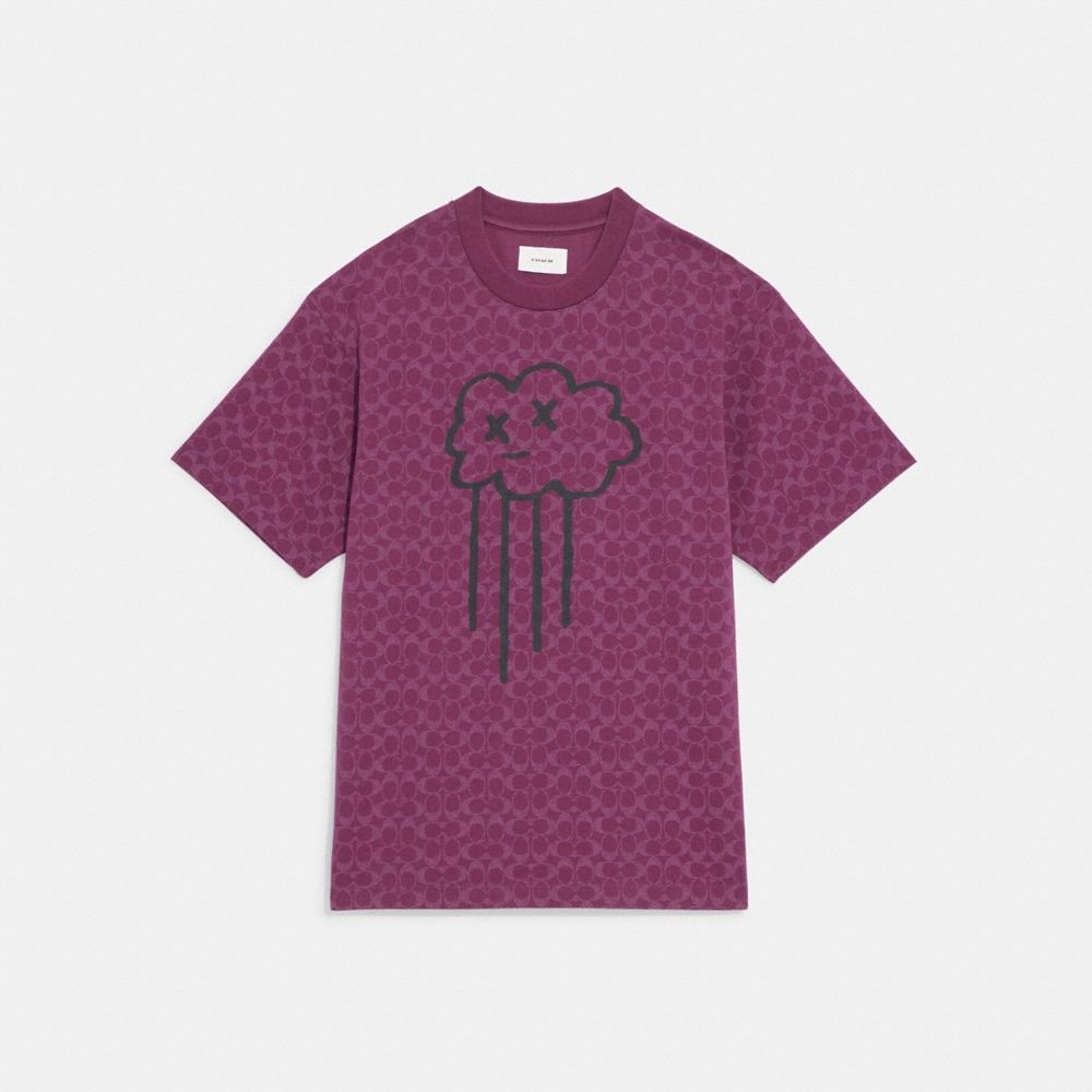 COACH®: Rave Cloud T Shirt In Organic Cotton