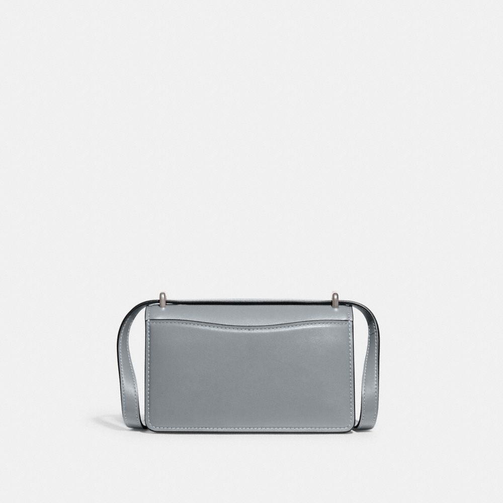 Shop Coach Bandit Crossbody Bag In Silver/grey Blue
