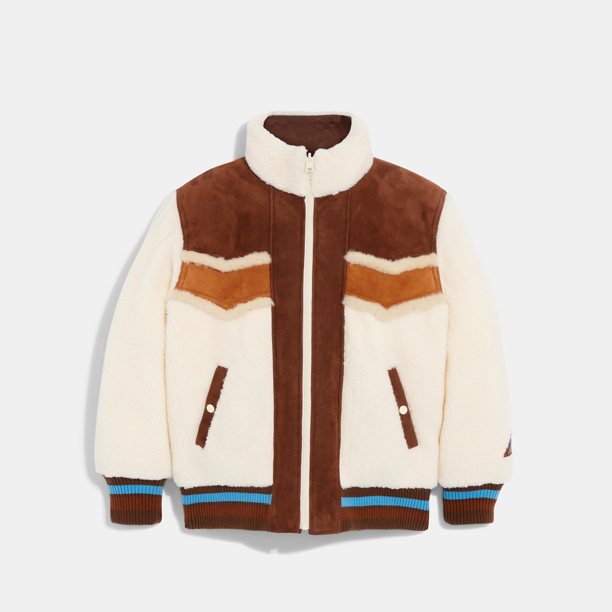Coach Outlet Reversible Puffer In Beige
