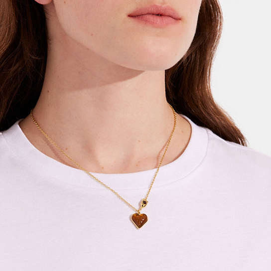 COACH® | Heart Charm Necklace
