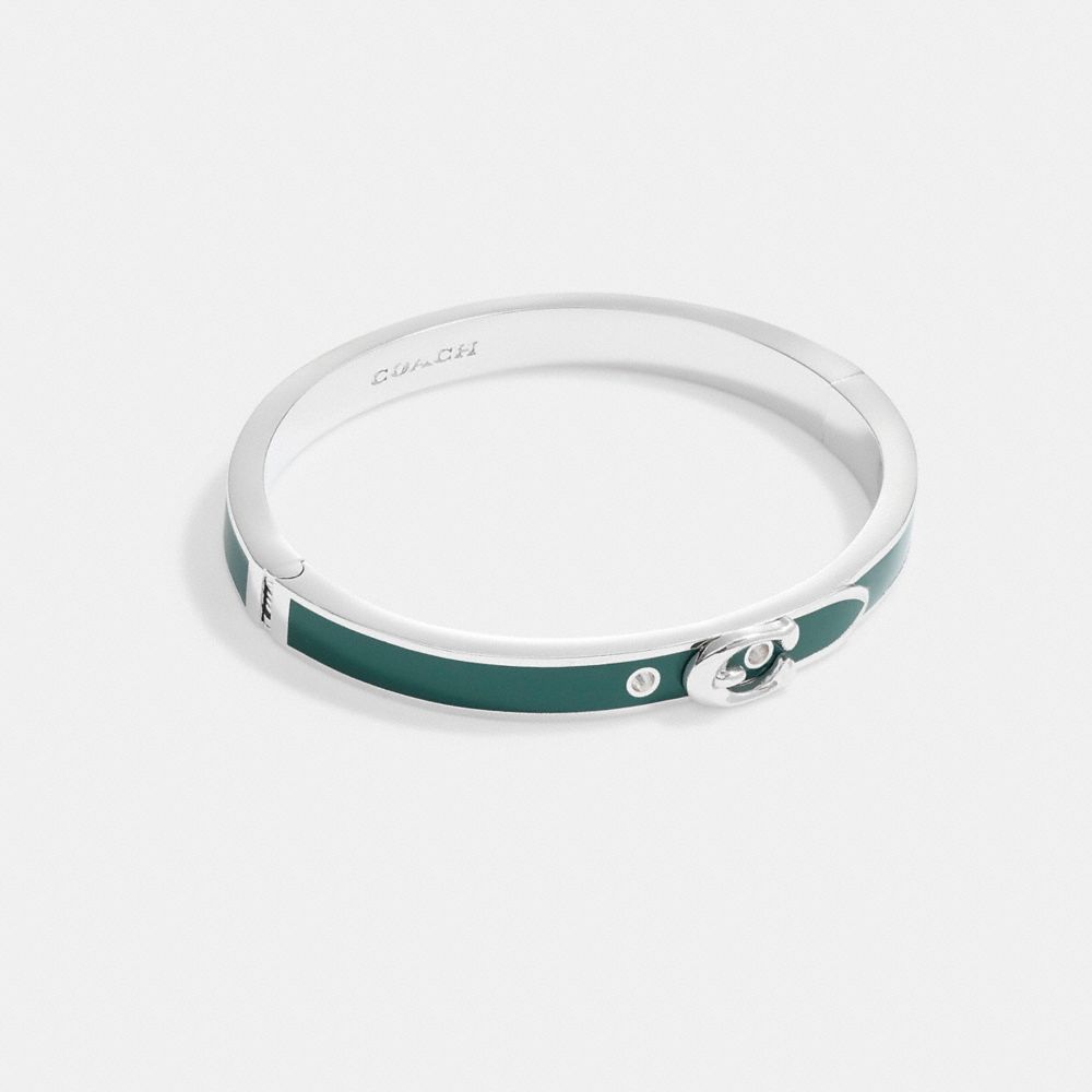 Signature Thin Buckle Bangle