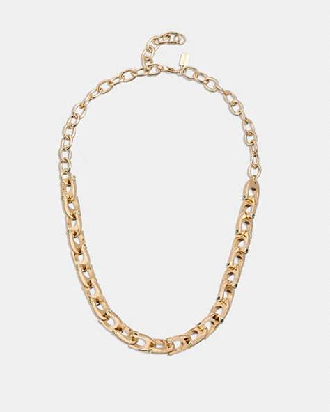 CoachChunky Signature Chain Link Necklace