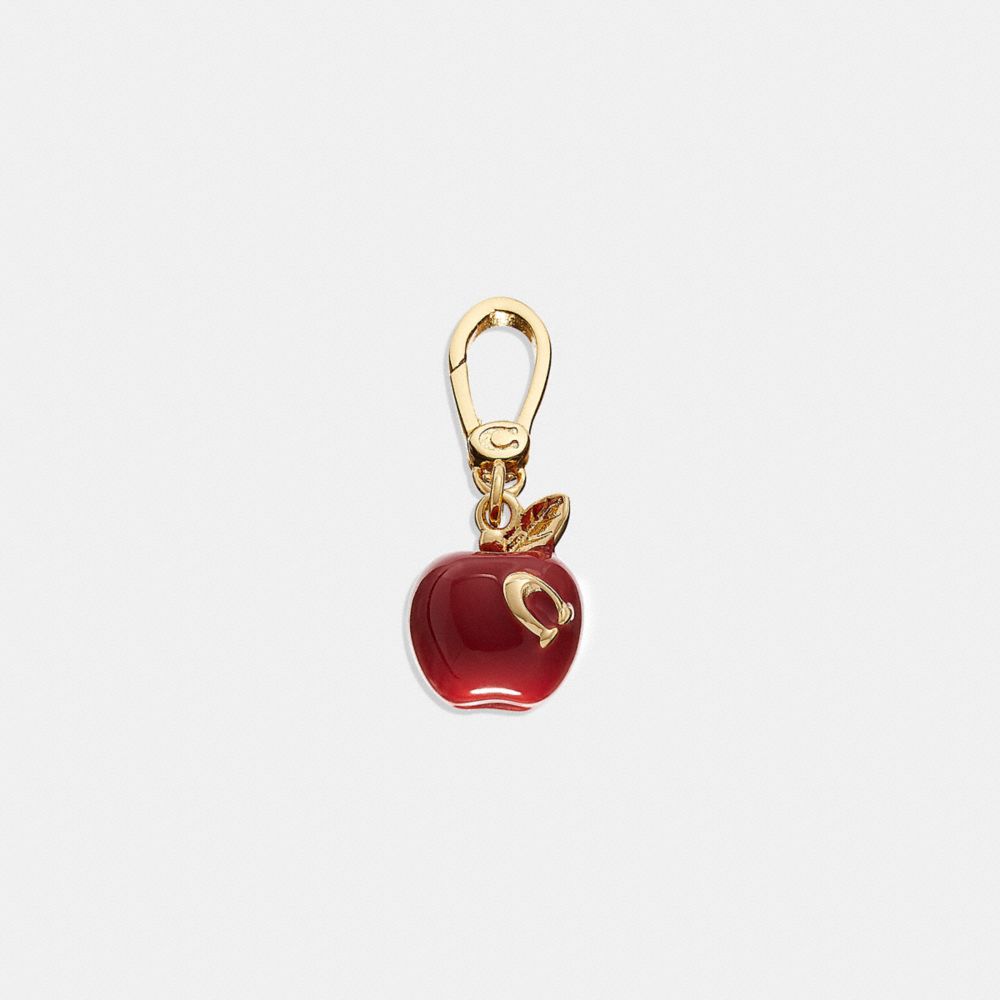 CoachSignature Enamel Apple Charm