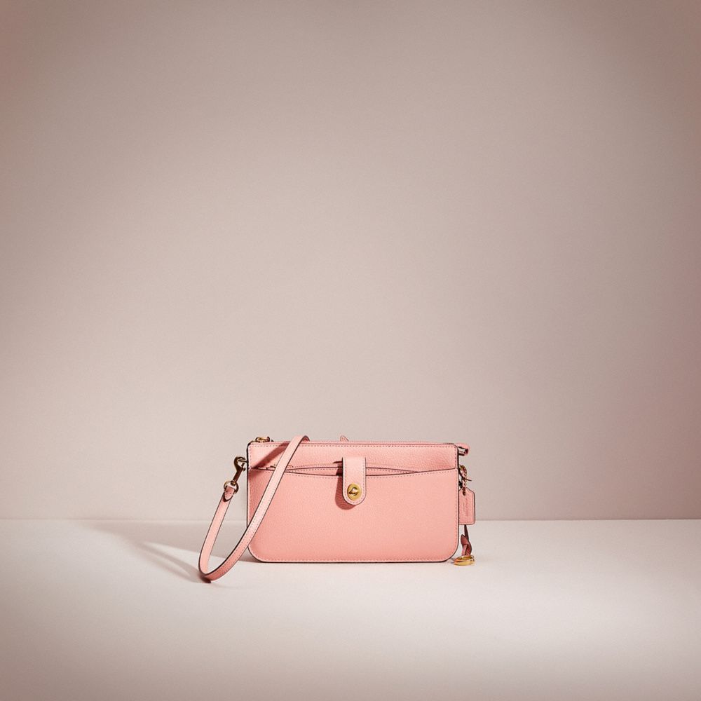 Coach Restored Noa Pop Up Messenger In Brass/candy Pink