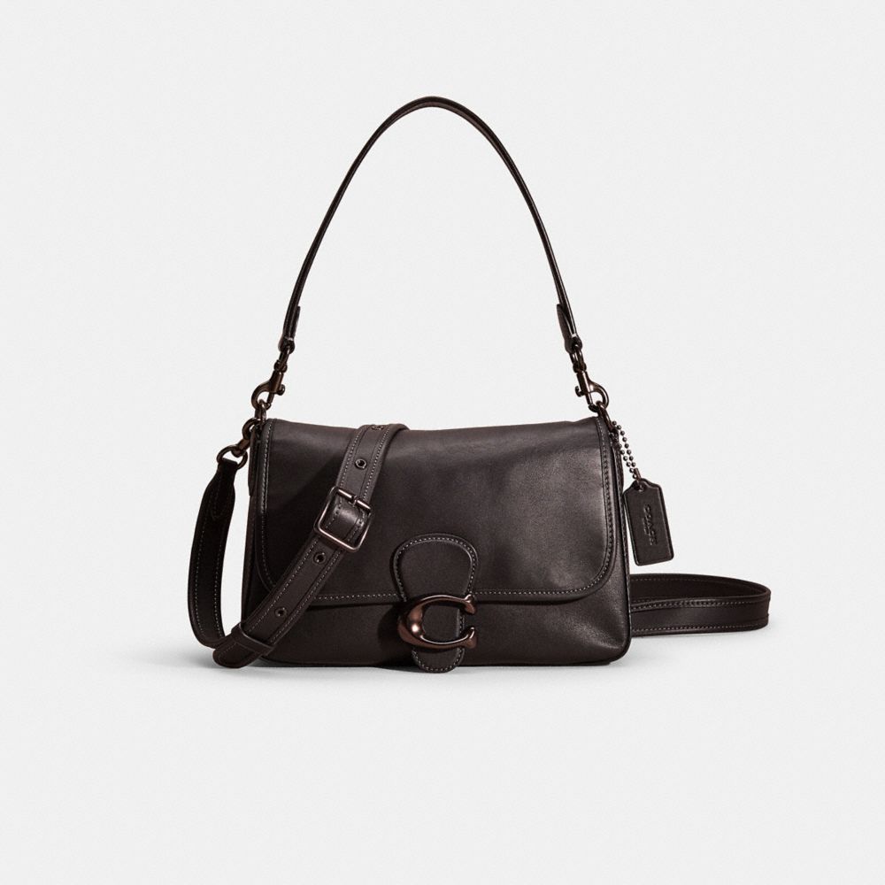 Coach Restored Soft Tabby Shoulder Bag In Pewter/black