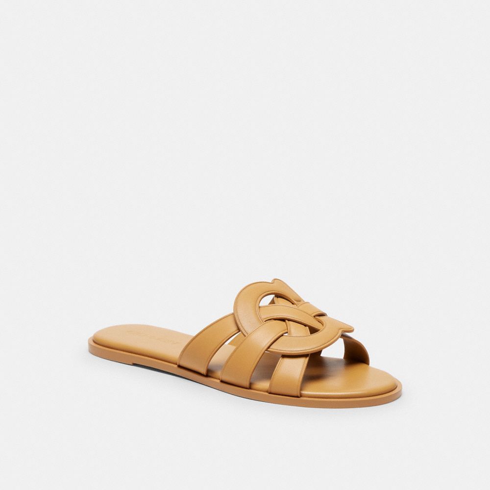 COACH®,Lena Slide Sandal,,Front View