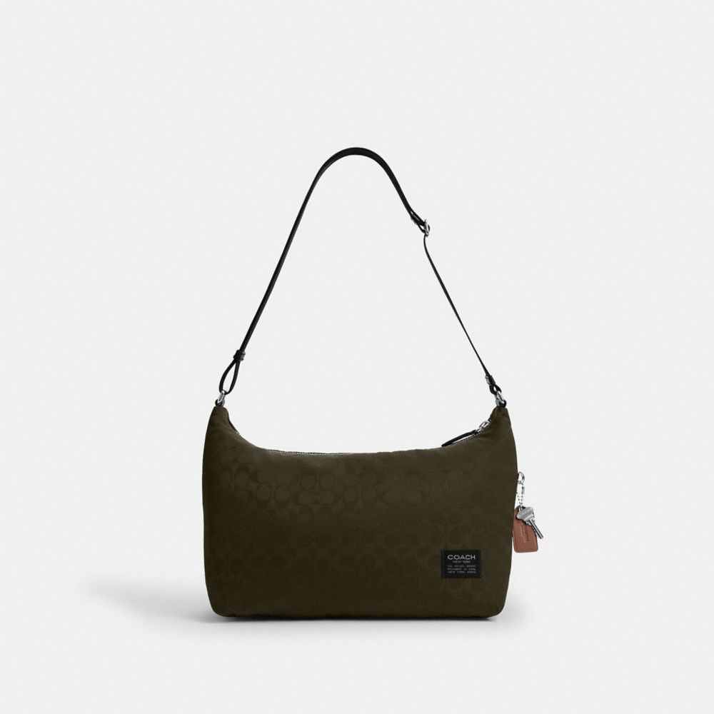 COACH®,Leo Crossbody In Signature Nylon,,Front View