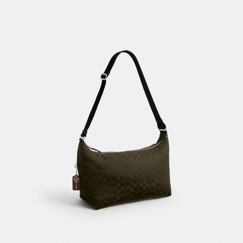 COACH®,Leo Crossbody In Signature Nylon,,Angle View