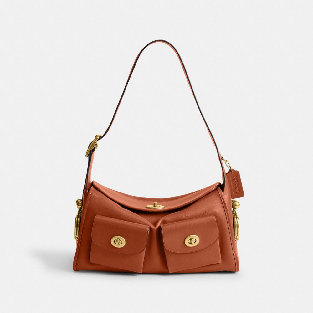 COACH®,Turnlock Haversack Bag,,Front View