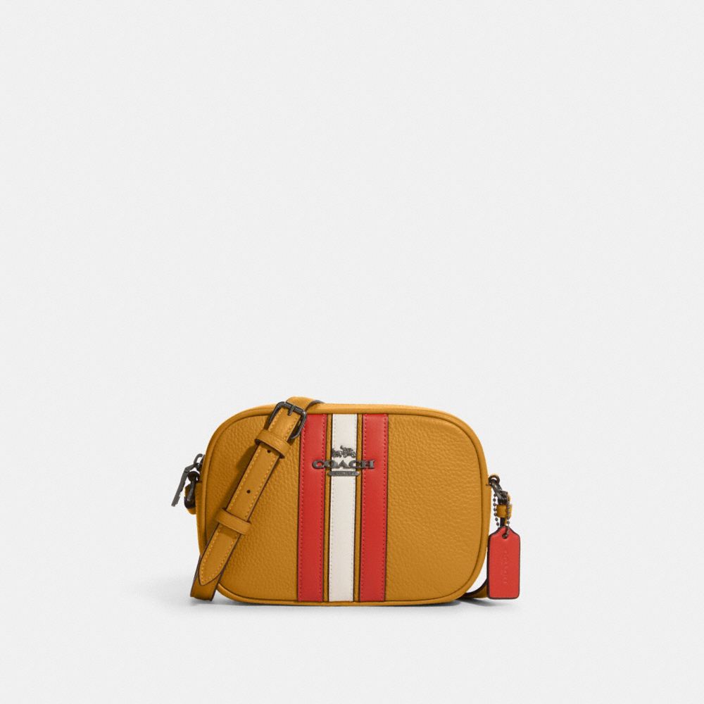 COACH® Mini Jamie Camera Bag With Varsity Stripe