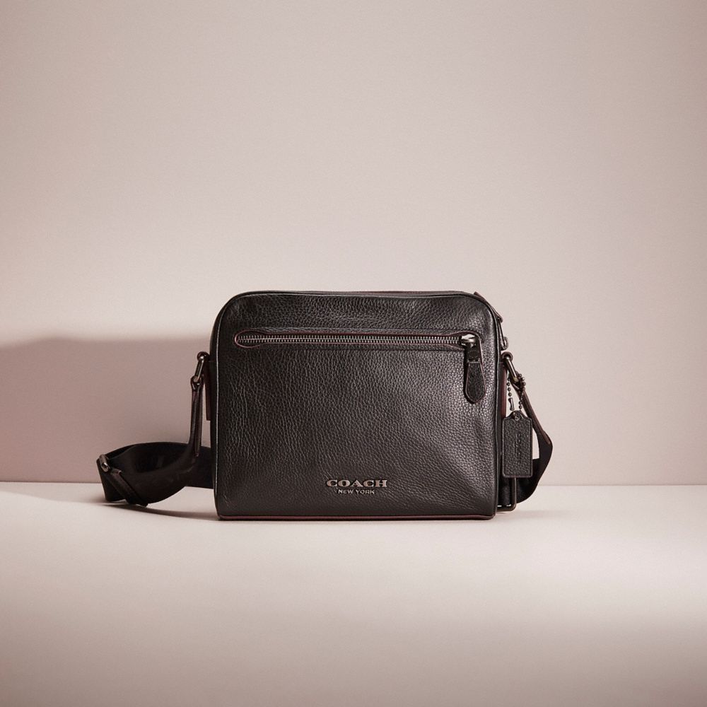 Coach Restored Metropolitan Soft Camera Bag In Gunmetal/black