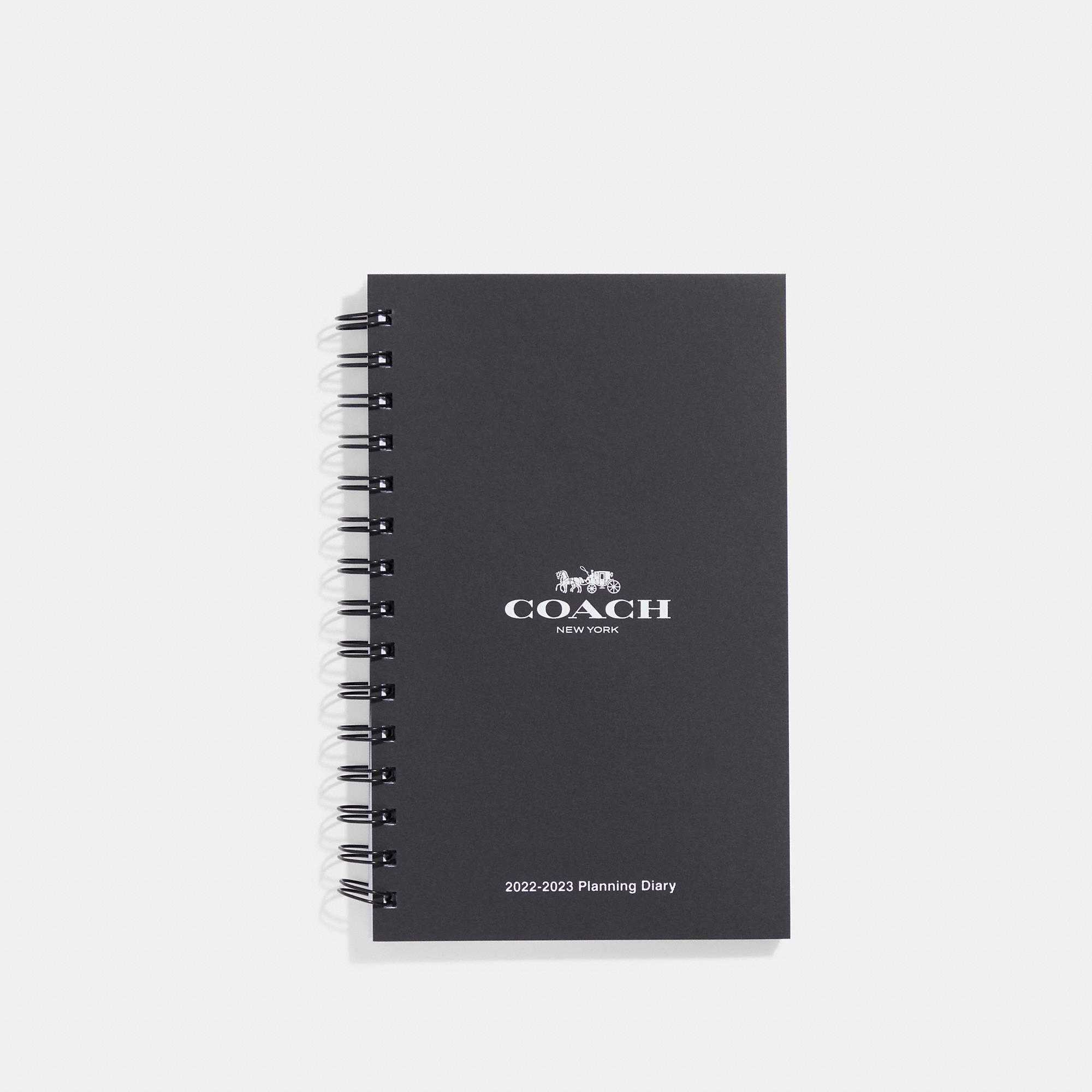 Coach Outlet 2022 2023 6 X8 Spiral Diary Book, Size: 23 In Black
