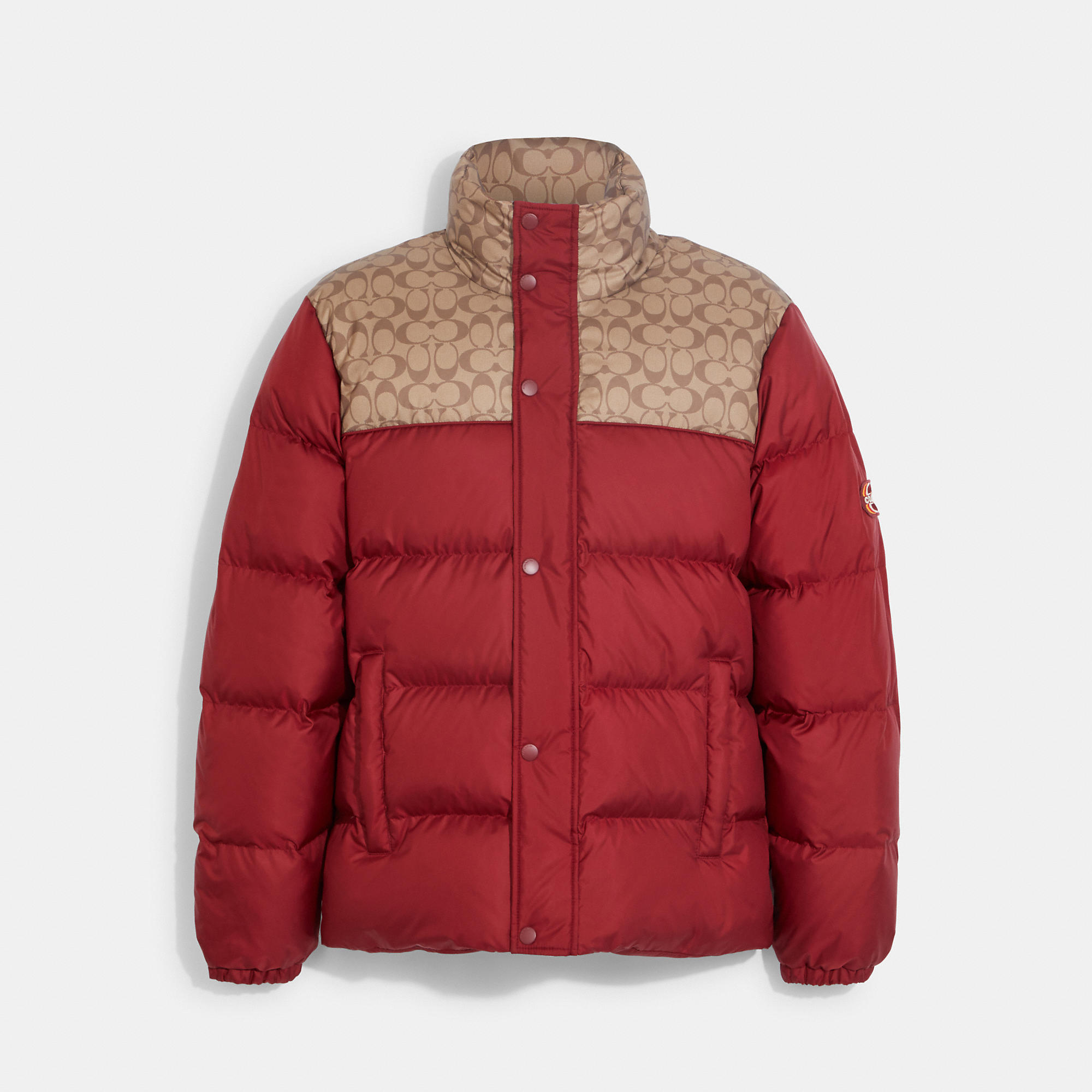 Coach Outlet Colorblock Signature Puffer Jacket In Multi | ModeSens