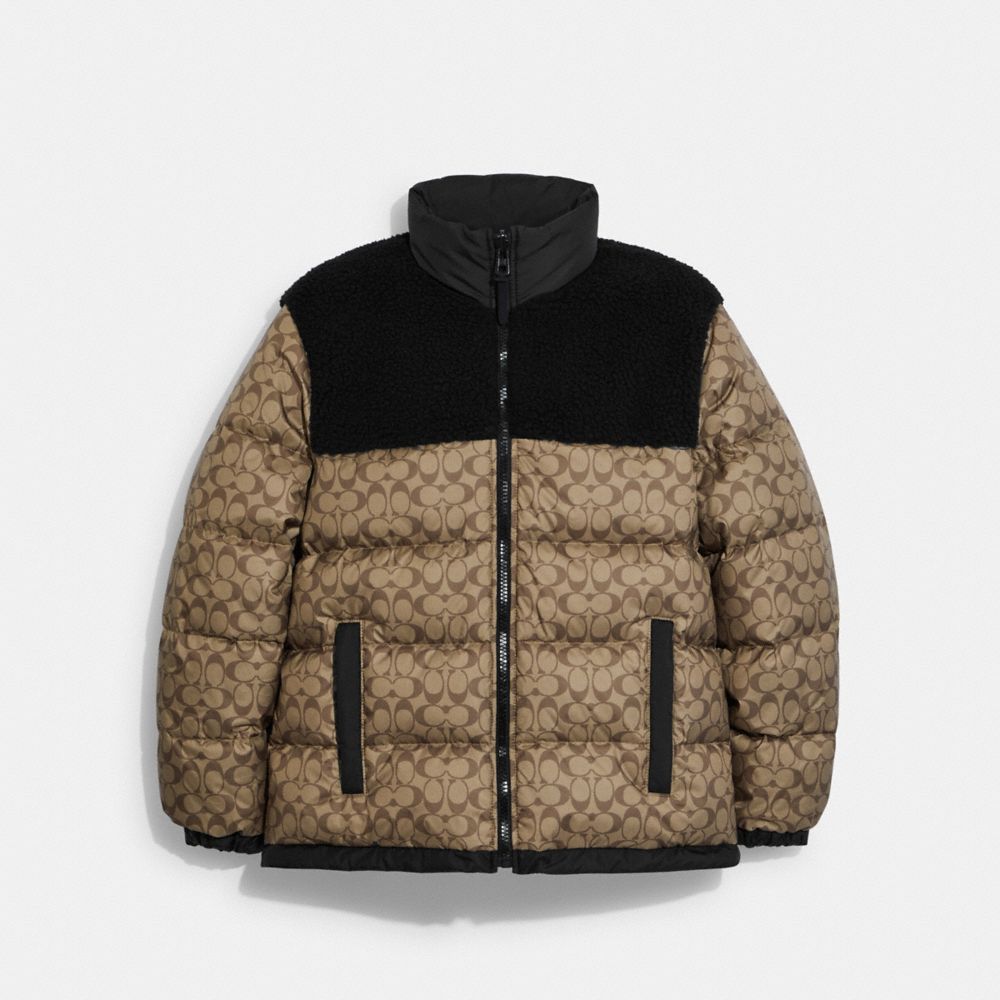 COACH® | Reversible Sherpa Signature Down Jacket