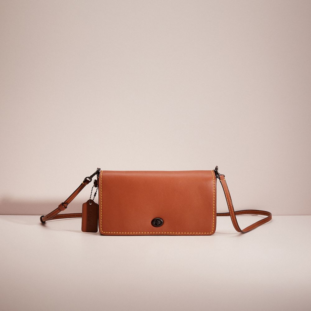 Coach Restored Dinky Crossbody In Bp/1941 Saddle/dp Orange