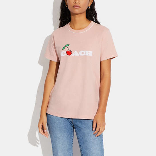 Omleiden Sijpelen Buigen COACH® | Cherry T Shirt