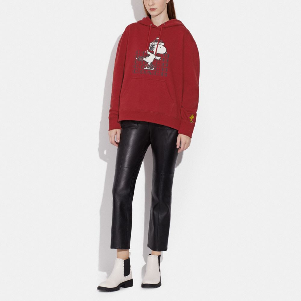 COACH® | Coach X Peanuts Snoopy Ice Skate Hoodie