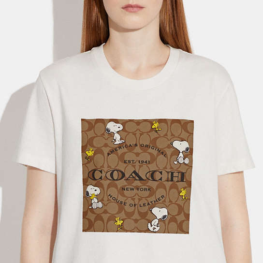 COACH® | Coach X Peanuts Signature Snoopy T Shirt