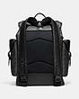 COACH®,HITCH BACKPACK IN SIGNATURE CANVAS,canvas,Extra Large,Charcoal,Back View