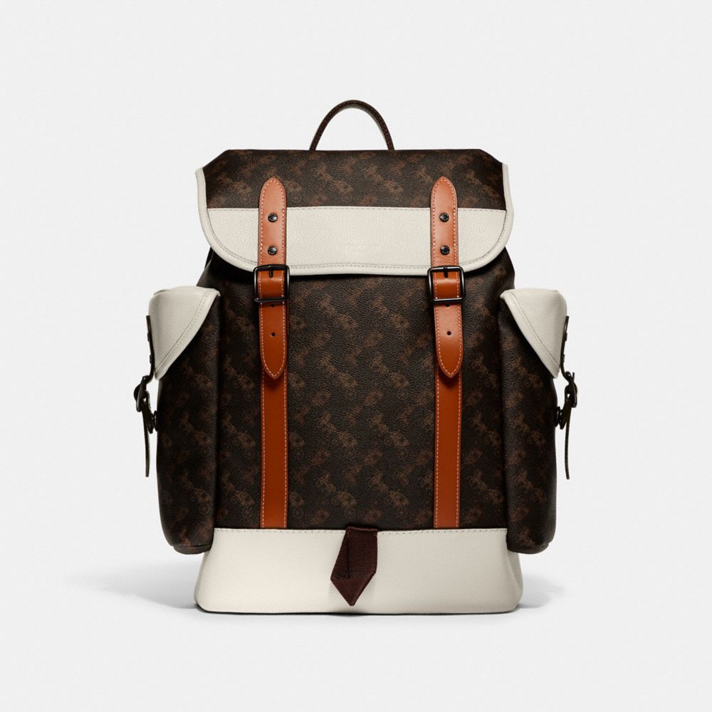 COACH® | Hitch Backpack With Horse And Carriage Print