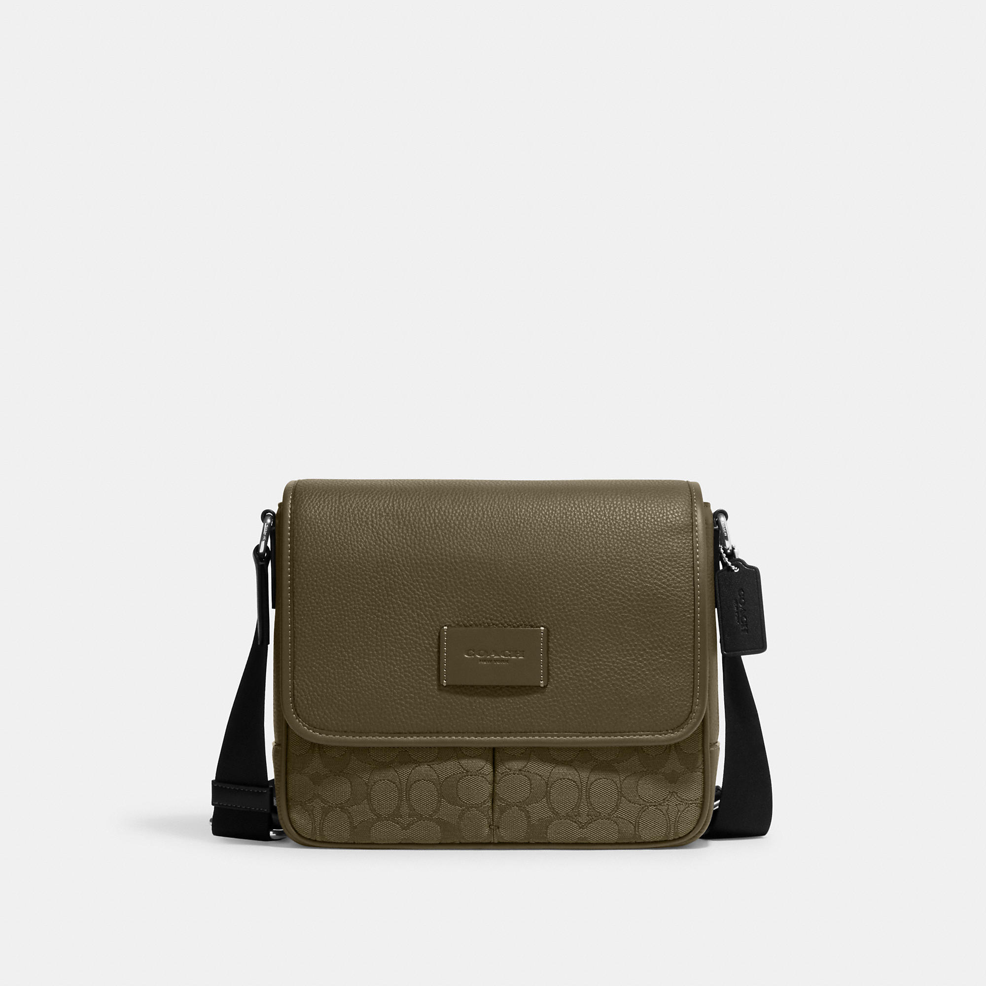 Coach Outlet Sprint Map Bag 25 In Signature Jacquard In Green