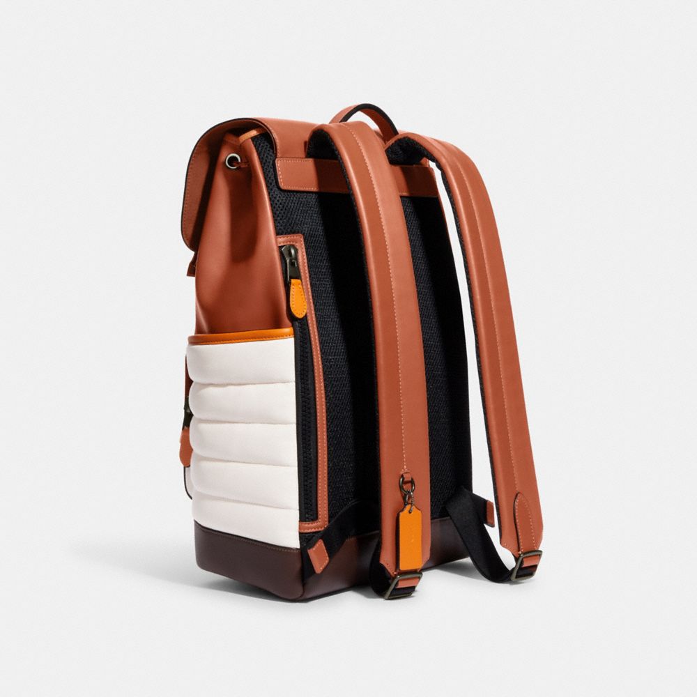 Track Backpack With Quilting And Coach Stamp