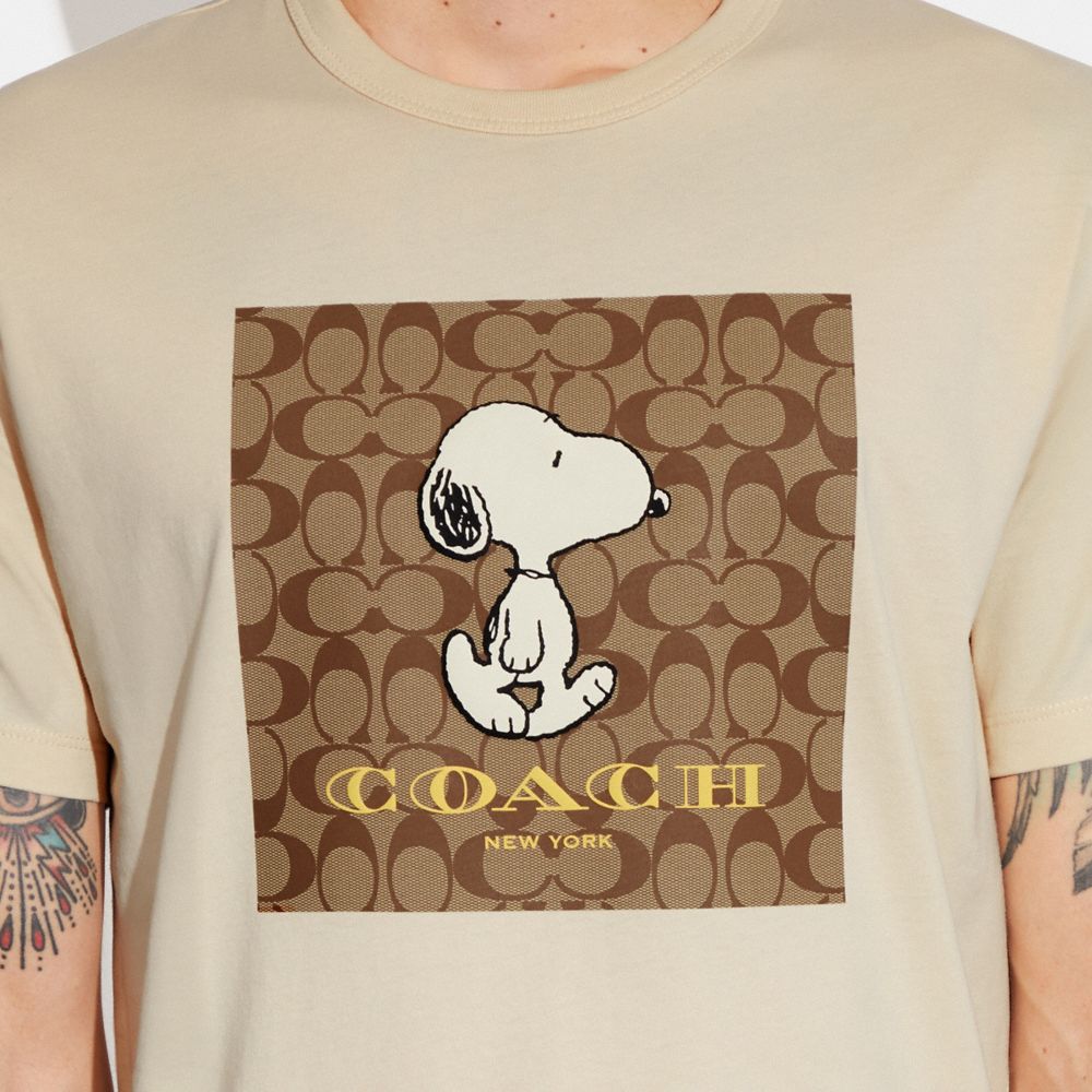 新作【Coach X Peanuts】Peanuts Signature Snoopy T Shirt dcyt.unq.edu.ar