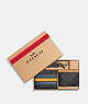 Boxed 3 In 1 Wallet Gift Set In Signature Canvas With Varsity Stripe