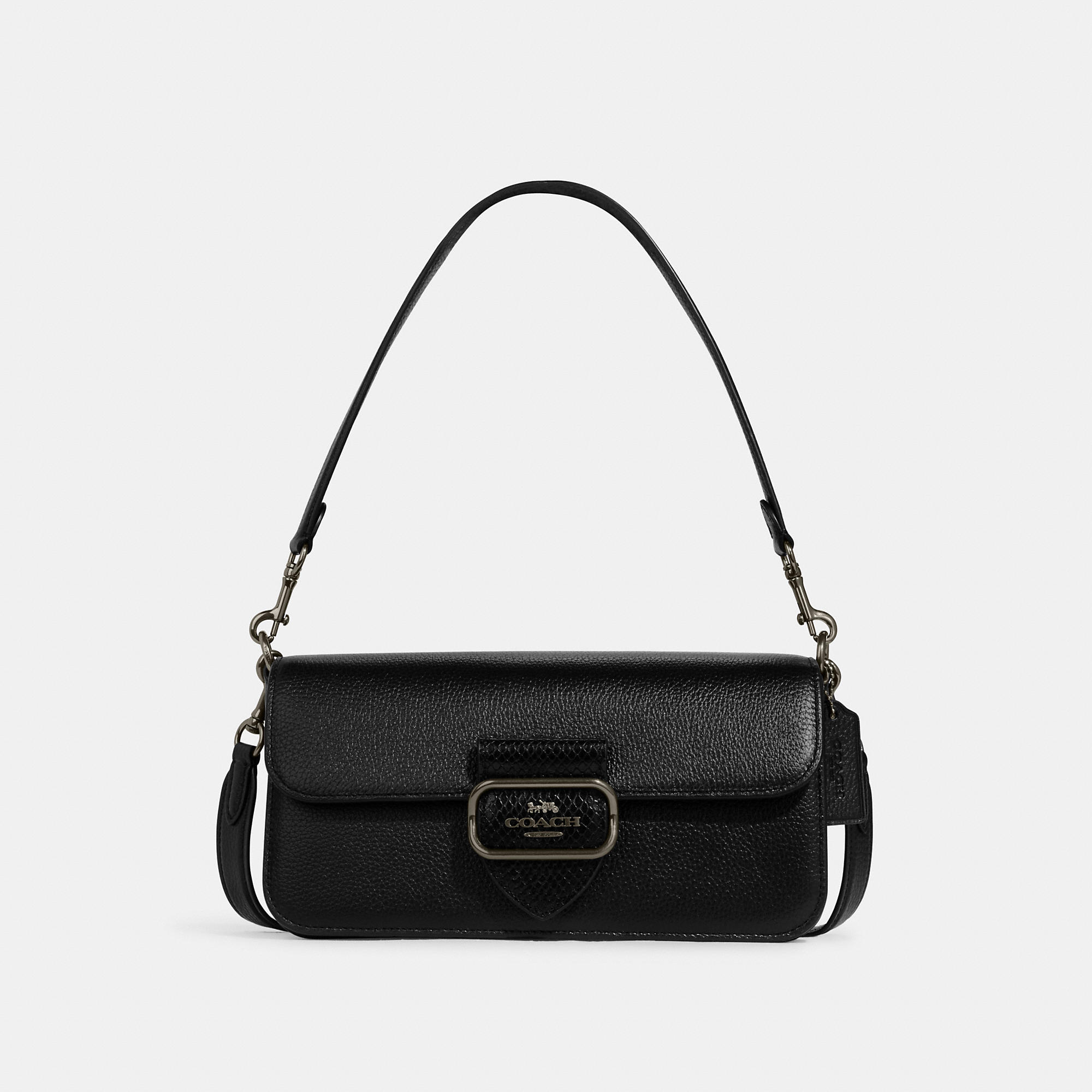 Shop Coach Outlet Morgan Shoulder Bag In Black