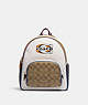 Court Backpack With Signature Canvas Detail And Coach Stamp