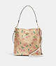 Mollie Bucket Bag In Signature Canvas With Heart Cherry Print