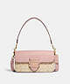 COACH®,MORGAN SHOULDER BAG IN SIGNATURE CANVAS,Gold/Lt Khaki/Powder Pink Multi,Front View