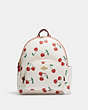 Court Backpack With Heart Cherry Print
