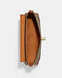 COACH®,MILLIE SHOULDER BAG IN COLORBLOCK SIGNATURE CANVAS,pvc,Gold/Khaki/Terracotta,Inside View,Top View
