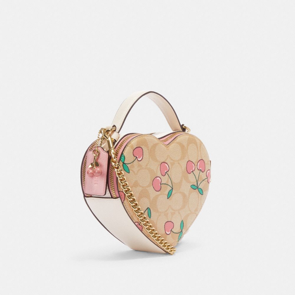 Coach Heart Cherry Coin Purse 