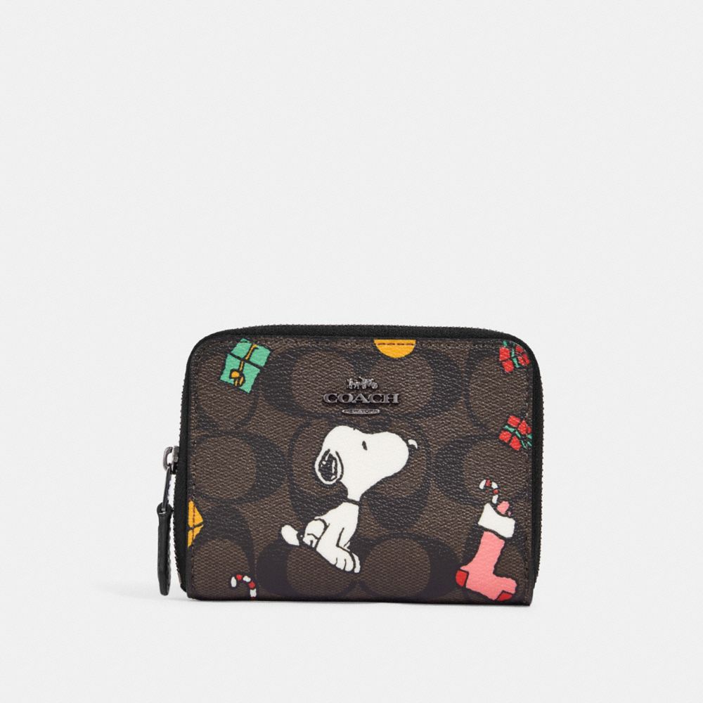 SALE／56%OFF】 袋付きCoach X Peanuts コーチミニ二つ折り財布