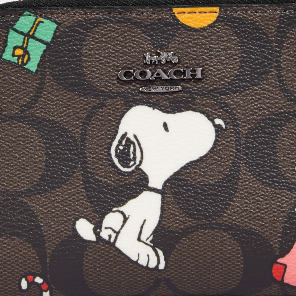 【COACH X PEANUTS】スモール ジップ アラウンド ウォレット