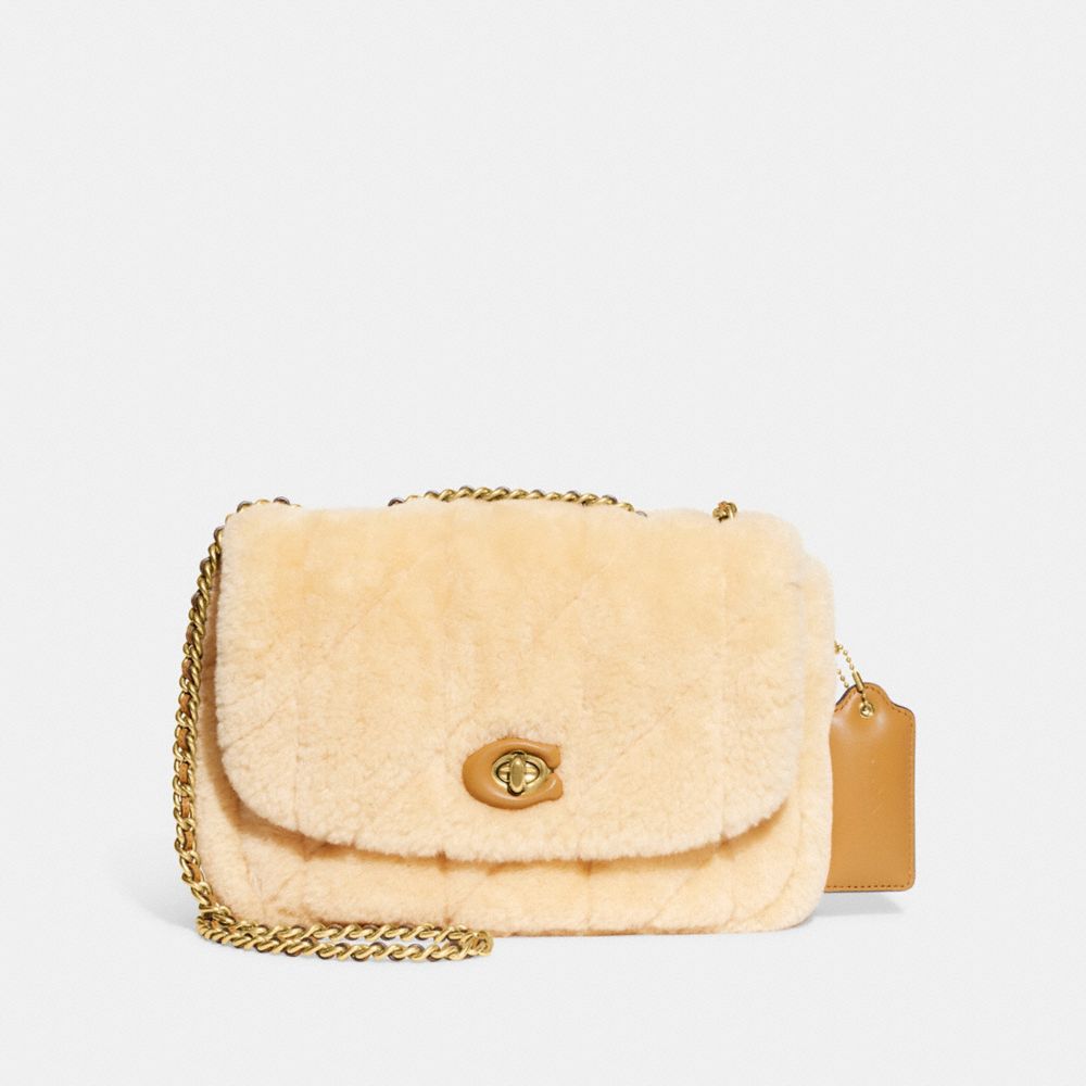 Pillow Madison Shoulder Bag In Shearling With Quilting