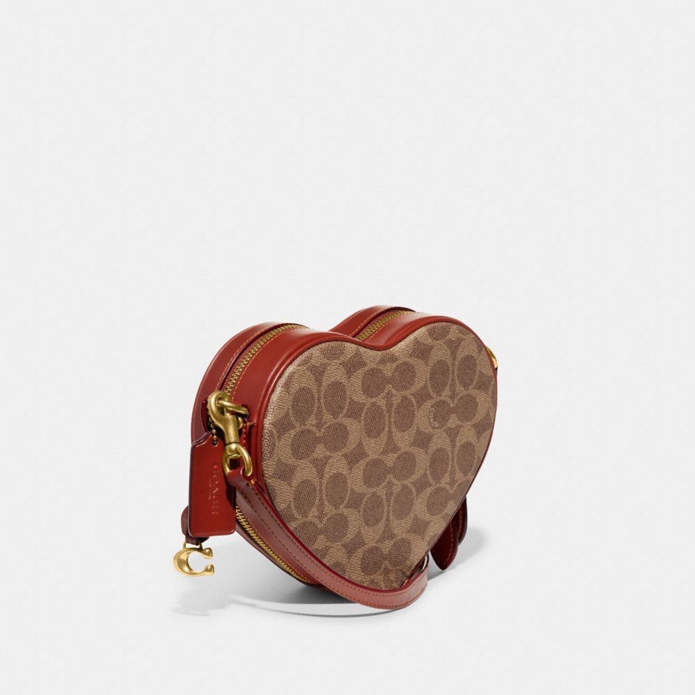 Coach Heart Crossbody Brown/Multi