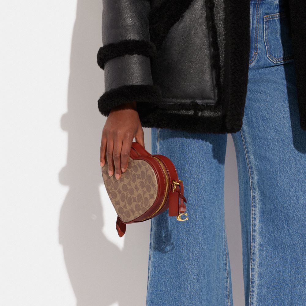 Introducir 98+ imagen heart crossbody in colorblock coach Abzlocal.mx
