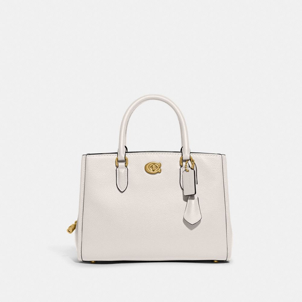 Coach Brooke Carryall 28 In Brass/chalk