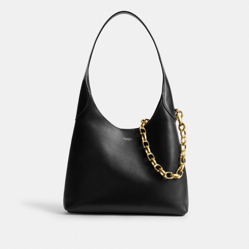 COACH®,Signature Link Chain Strap,Bag Straps,Logo,Chain Detail,Gold Metal,,Angle View