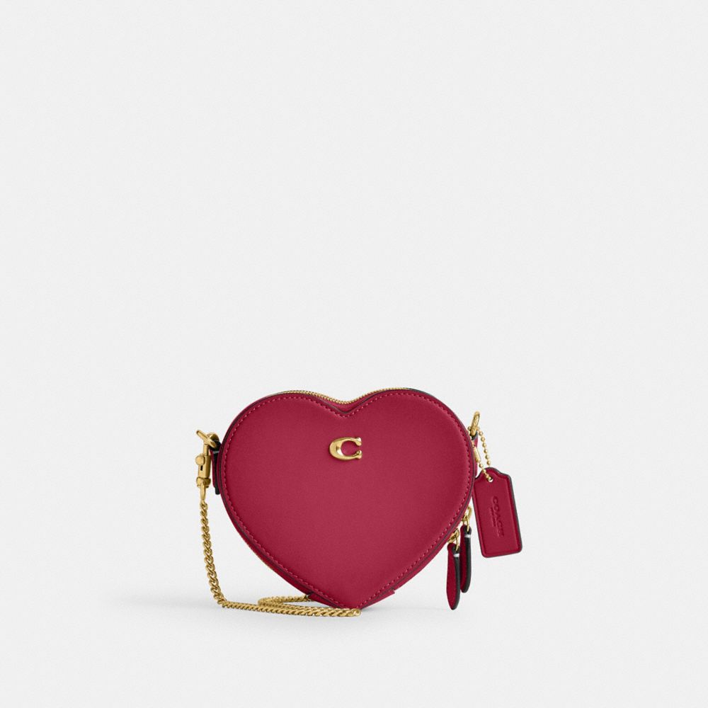 Coach Heart Crossbody 14 In Color<lsn_delimiter>brass/hyacinth
