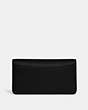 COACH®,TABBY CHAIN CLUTCH,Polished Pebble Leather,Mini,Brass/Black,Back View
