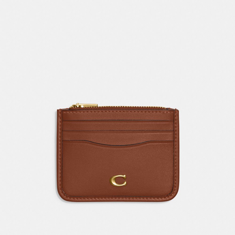 coach card holder with zipper