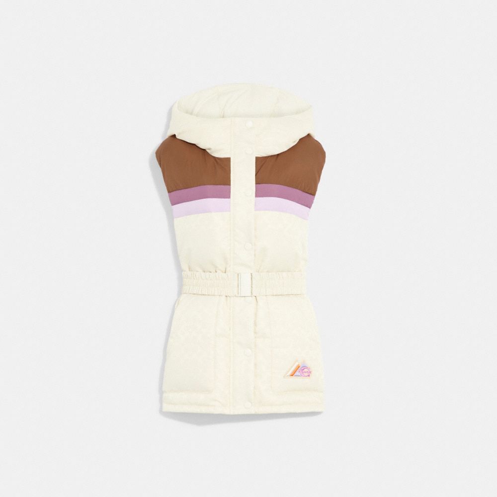 COACH® Belted Ski Puffer Vest