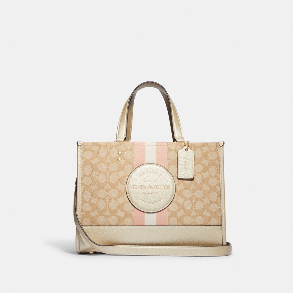 COACH® | Dempsey Carryall In Signature Jacquard With Stripe And Coach Patch