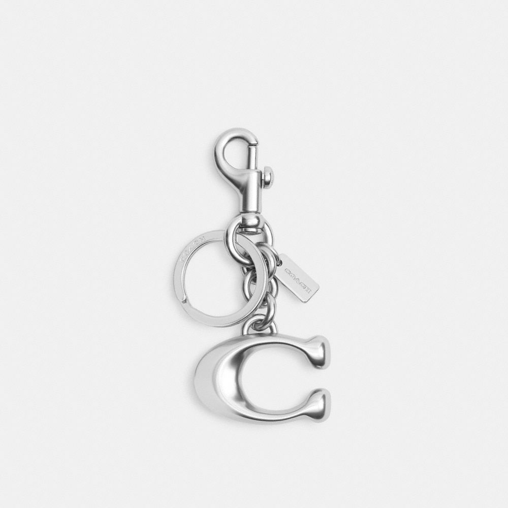 COACH®,Signature Bag Charm,,Front View