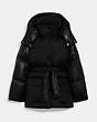 Signature Details Belted Puffer