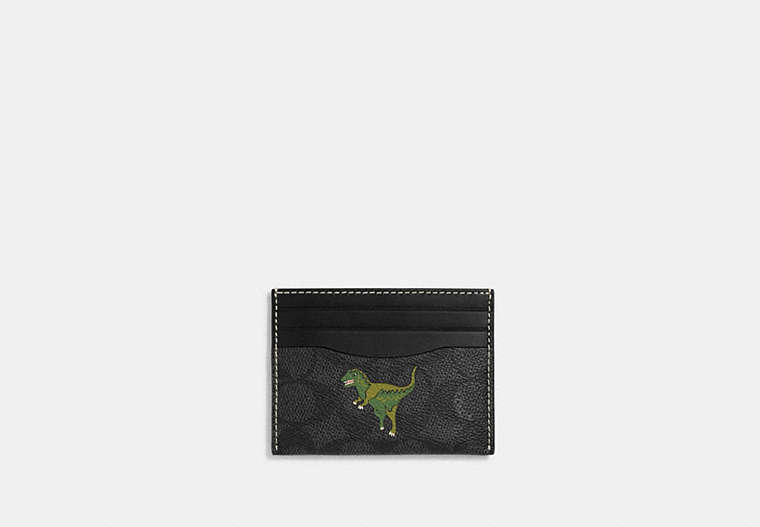 Card Case In Signature Canvas With Rexy Print